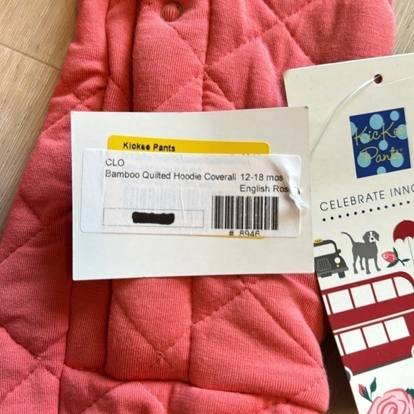 Kickee Pants bamboo quilted hoodie coverall size 12-18m NWT - Picture 6 of 6